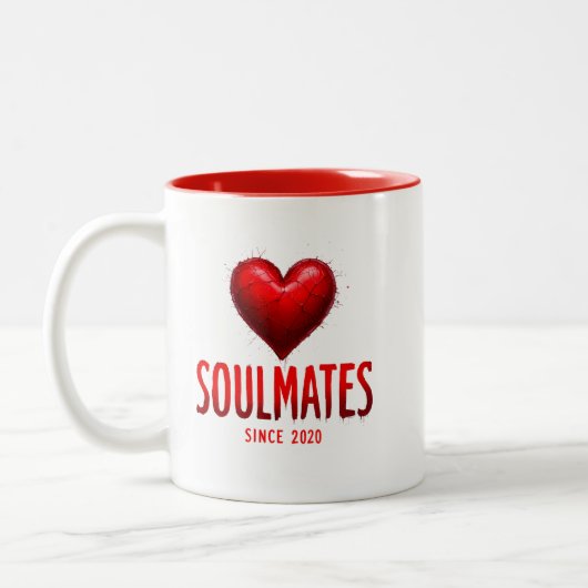 Seeleute seit 2020 Romantik Zweifarbige Tasse (Links)