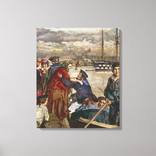 Seeleute und Ehefrauen (von John Lee) Leinwanddruck (Vorderseite)