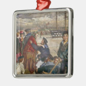 Seeleute und Ehefrauen (von John Lee) Ornament Aus Metall (Links)
