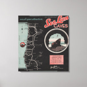 Seelöwe-Höhlen, Florenz, Oregon Leinwanddruck