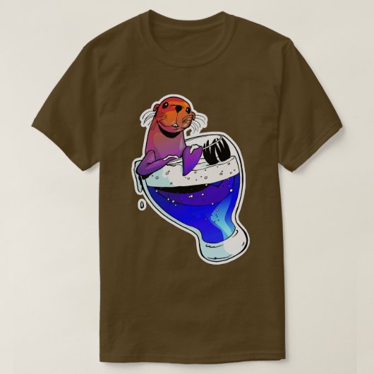 Seelöwe und Bier T-Shirt (Design vorne)