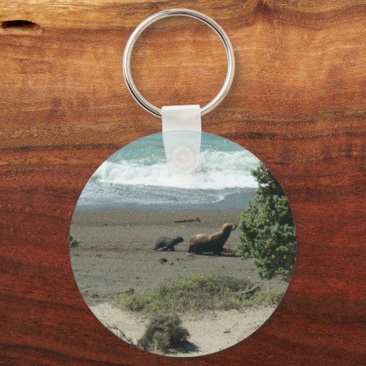 Seelöwe und Mutter Schlüsselanhänger (Vorderseite)