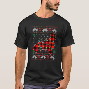Seelöwe Weihnachtslichter hässlicher Weihnachtspul T-Shirt