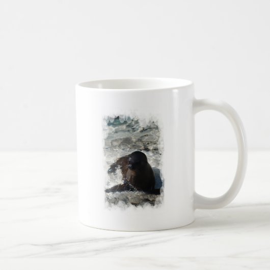 Seelöwe-Welpe Kaffeetasse (Rechts)