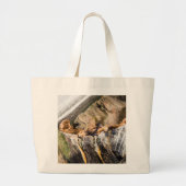 Seelöwen, die auf den Felsen liegen, große Totenta Jumbo Stoffbeutel (Vorne)