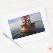 Seelöwen entspannen auf einem Boy in Dana Point Rechteckiger Aufkleber (Umschlag)