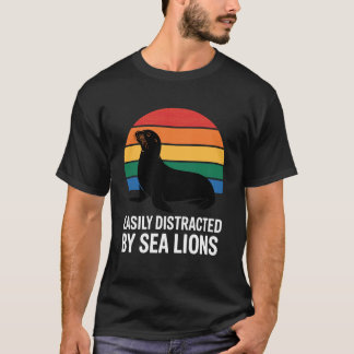 Seelöwen-Kunst für Männer Frauen Kinder Robben Tie T-Shirt