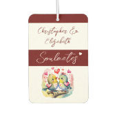 Seelöwen Vögel Liebe immer weinig Autolufterfrischer (Vorderseite)