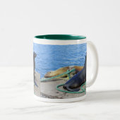 Seelöwen Zweifarbige Tasse (VorderseiteRechts)