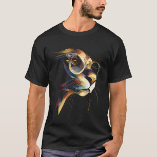 Seelöwenbrille Tiergesicht Kunstwerk Design T-Shirt