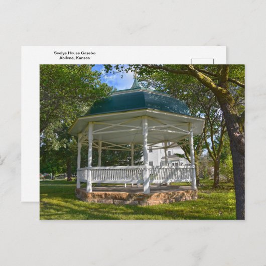 Seelye House Gazebo, Abilene, Kansas Postkarte (Vorne/Hinten)