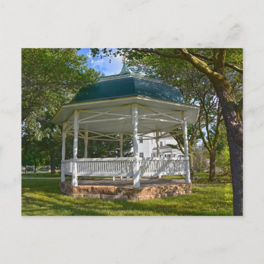 Seelye House Gazebo, Abilene, Kansas Postkarte (Vorderseite)