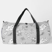 Seemann-Antik-Pirat-Karte Duffle Bag (Rückseite)