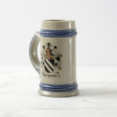 Seemann Familienwappen Bierglas (Vorderseite Links)