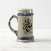 Seemann Familienwappen Bierglas (Links)