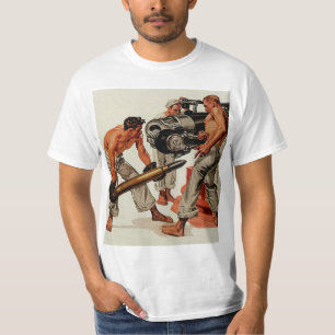 Seemann-große Stücke, die das große Gewehr laden T-Shirt