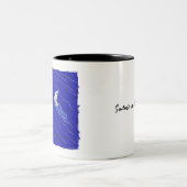 Seemann ins Herz Zweifarbige Tasse (Mittel)