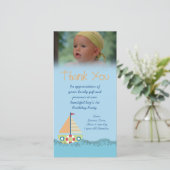 Seemann-Junge danken Ihnen für die Dankeskarte (Stehend Vorderseite)