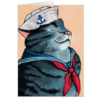 Seemann-Katzeseetabby-Katzen-Malerei