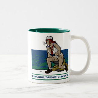 SEEMANN-MÄDCHEN ZWEIFARBIGE TASSE