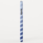 Seemann Navy Blue Waves Streifen Case-Mate iPhone Hülle (Hinten/Rechts)