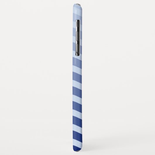 Seemann Navy Blue Waves Streifen Case-Mate iPhone Hülle (Hinten/Links)