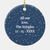 Seemann Snowman-Ornament-Geschenk Keramik Ornament (Hinten)