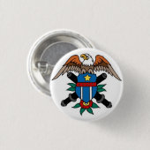 Seemann-Tätowierung - Eagle u. Schild - Knopf Button (Vorne & Hinten)