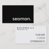 Seemann. Visitenkarte (Vorne/Hinten)