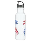 Seemänner mit Ihrem Wunschbild Edelstahlflasche (Rückseite)