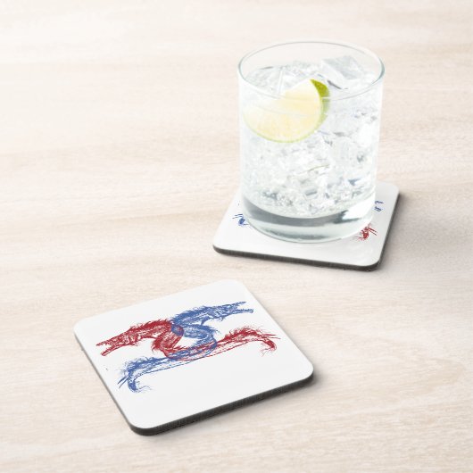 Seemänner mit Ihrem Wunschbild Getränkeuntersetzer (Rechte Seite)