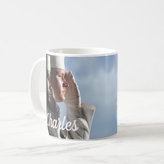 Seemänner Personalisiert Kaffeetasse (Vorderseite Links)
