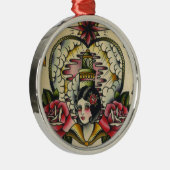 Seemannmädchen 1 ornament aus metall (Rechts)