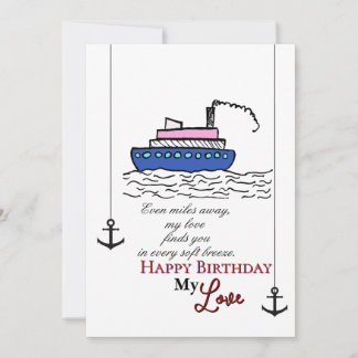 Seemanns Geburtstag Karte