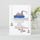 Seemanns Geburtstag Karte (Stehend Vorderseite)
