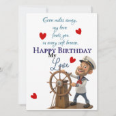 Seemanns Geburtstag Karte (Vorderseite)
