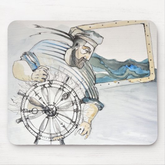Seemannseedekoration Mousepad (Vorne)
