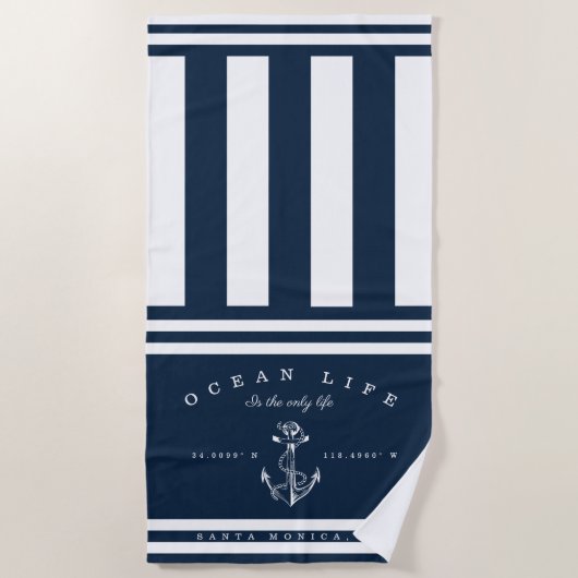 Seemannskaninchen Strandtuch (Vorderseite)