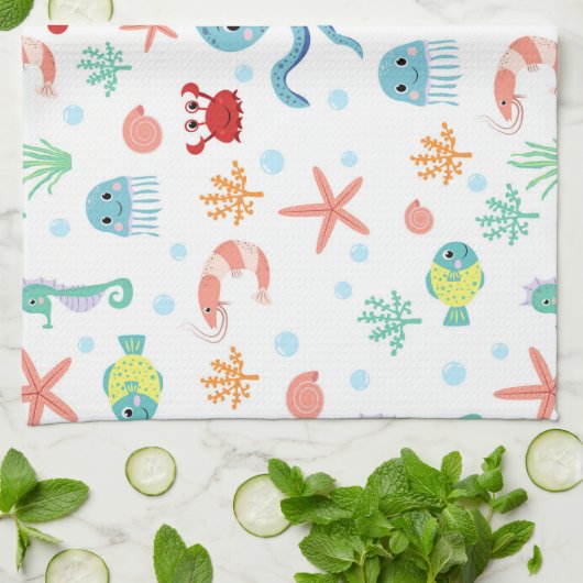 Seemannskörper Geschirrtuch (Gefaltet)