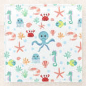 Seemannskörper Glasuntersetzer (Vorderseite)