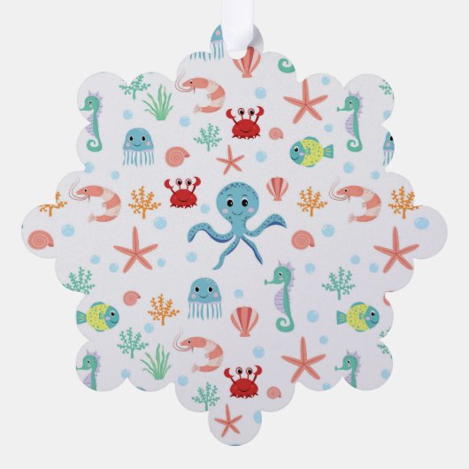 Seemannskörper Ornament Karte (Rückseite)