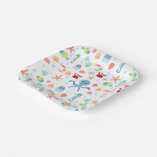 Seemannskörper Pappteller (Gewinkelt)