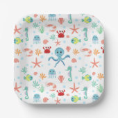 Seemannskörper Pappteller (Vorderseite)