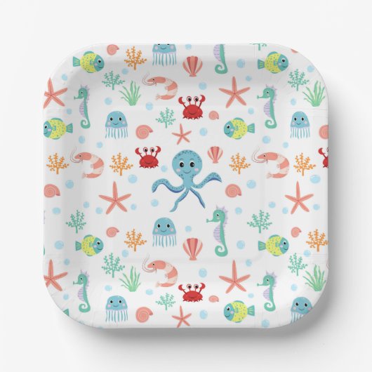 Seemannskörper Pappteller (Vorderseite)