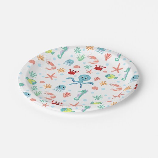 Seemannskörper Pappteller (Schrägansicht)