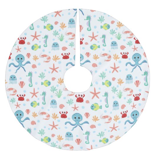 Seemannskörper Polyester Weihnachtsbaumdecke (Vorderseite)