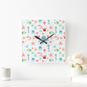 Seemannskörper Quadratische Wanduhr (Zuhause)