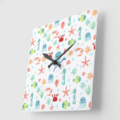 Seemannskörper Quadratische Wanduhr (Winkel)