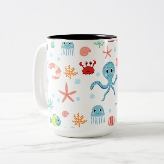 Seemannskörper Zweifarbige Tasse (Vorderseite Links)