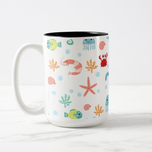 Seemannskörper Zweifarbige Tasse (Links)